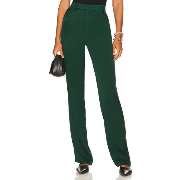 Anine Bing Classic Pants Emerald Green - Picture 5 of 13